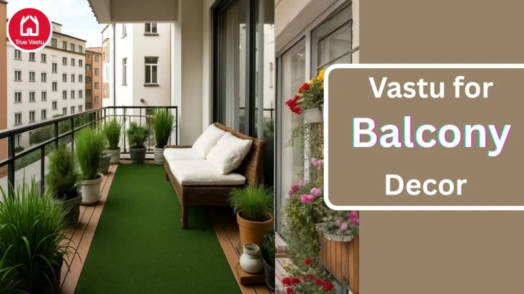 Balcony designed as per Vastu in east direction bringing peace and prosperity