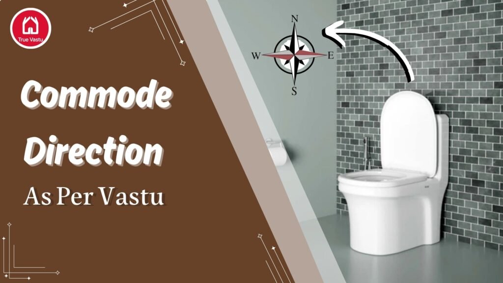 Vastu-compliant commode placement in a modern bathroom