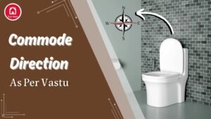 Vastu-compliant commode placement in a modern bathroom
