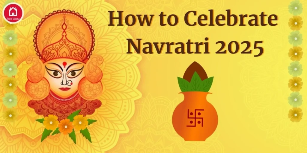 Devotees performing Navratri 2025 puja with joy