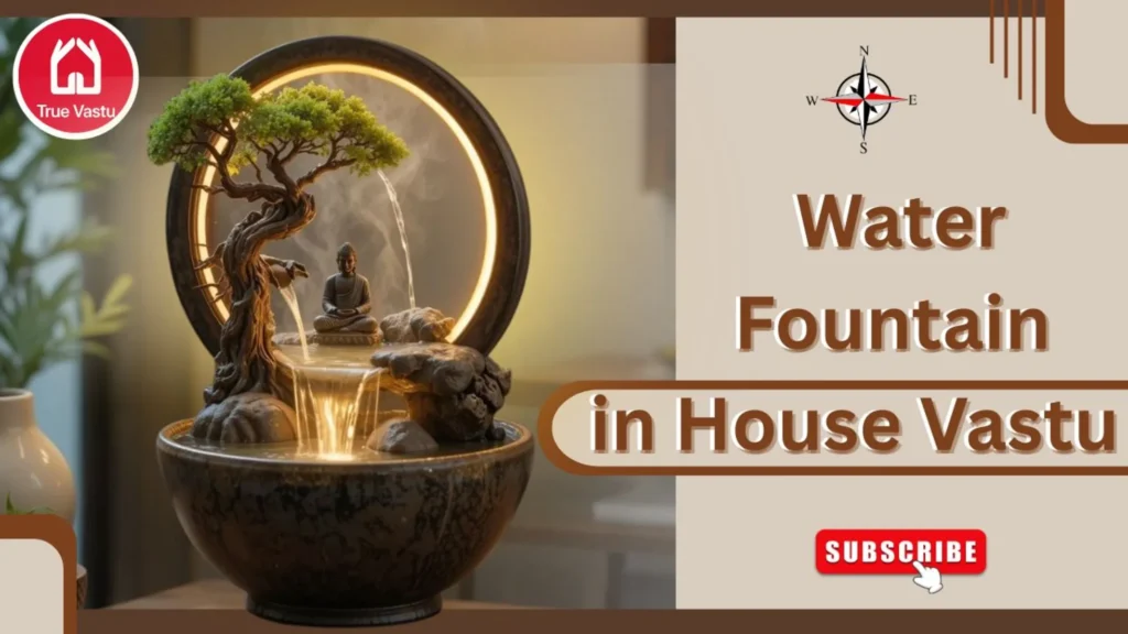 Water fountain for home Vastu in north/northeast for happiness & wealth