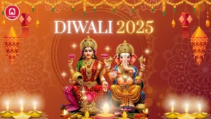 Lakshmi Puja during Diwali 2025 with diyas and lights