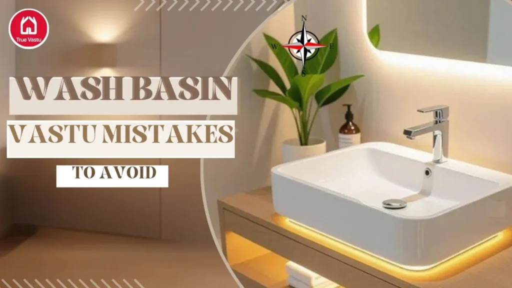 North or east facing wash basin as per Vastu